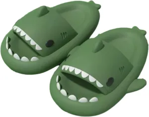 Shark Slides Shark Slippers for Adults and Children, Cute Cloud Pillow Slippers Funny Quick Drying Shower Shoes Shark Sandals Non Slip Slide Indoor Outdoor