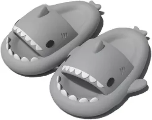 Shark Slides Shark Slippers for Adults and Children, Cute Cloud Pillow Slippers Funny Quick Drying Shower Shoes Shark Sandals Non Slip Slide Indoor Outdoor