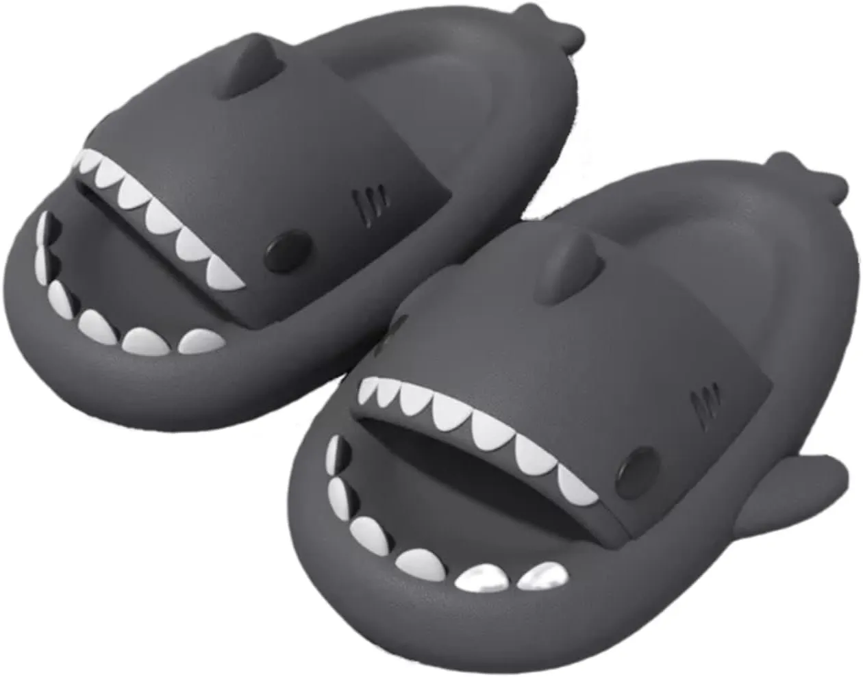 Shark Slides Shark Slippers for Adults and Children, Cute Cloud Pillow Slippers Funny Quick Drying Shower Shoes Shark Sandals Non Slip Slide Indoor Outdoor