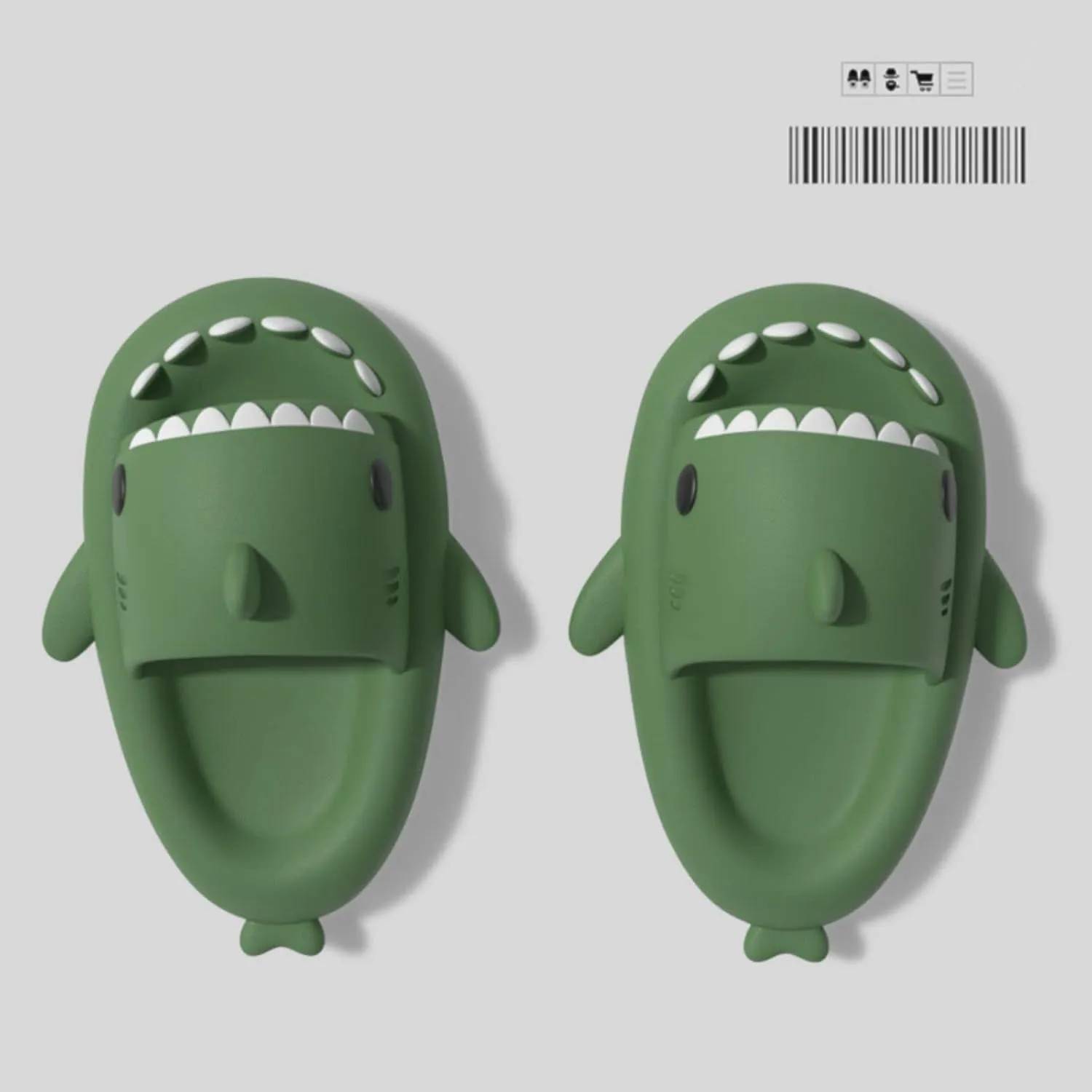 Shark Slides Shark Slippers for Adults and Children, Cute Cloud Pillow Slippers Funny Quick Drying Shower Shoes Shark Sandals Non Slip Slide Indoor Outdoor