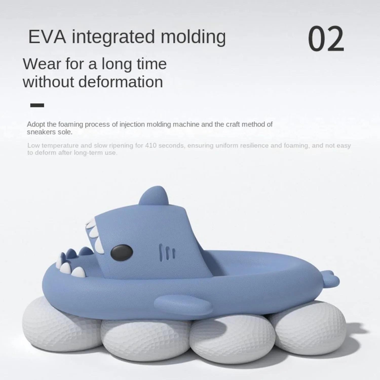 Shark Slides Shark Slippers for Adults and Children, Cute Cloud Pillow Slippers Funny Quick Drying Shower Shoes Shark Sandals Non Slip Slide Indoor Outdoor
