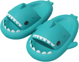 Shark Slides Shark Slippers for Adults and Children, Cute Cloud Pillow Slippers Funny Quick Drying Shower Shoes Shark Sandals Non Slip Slide Indoor Outdoor