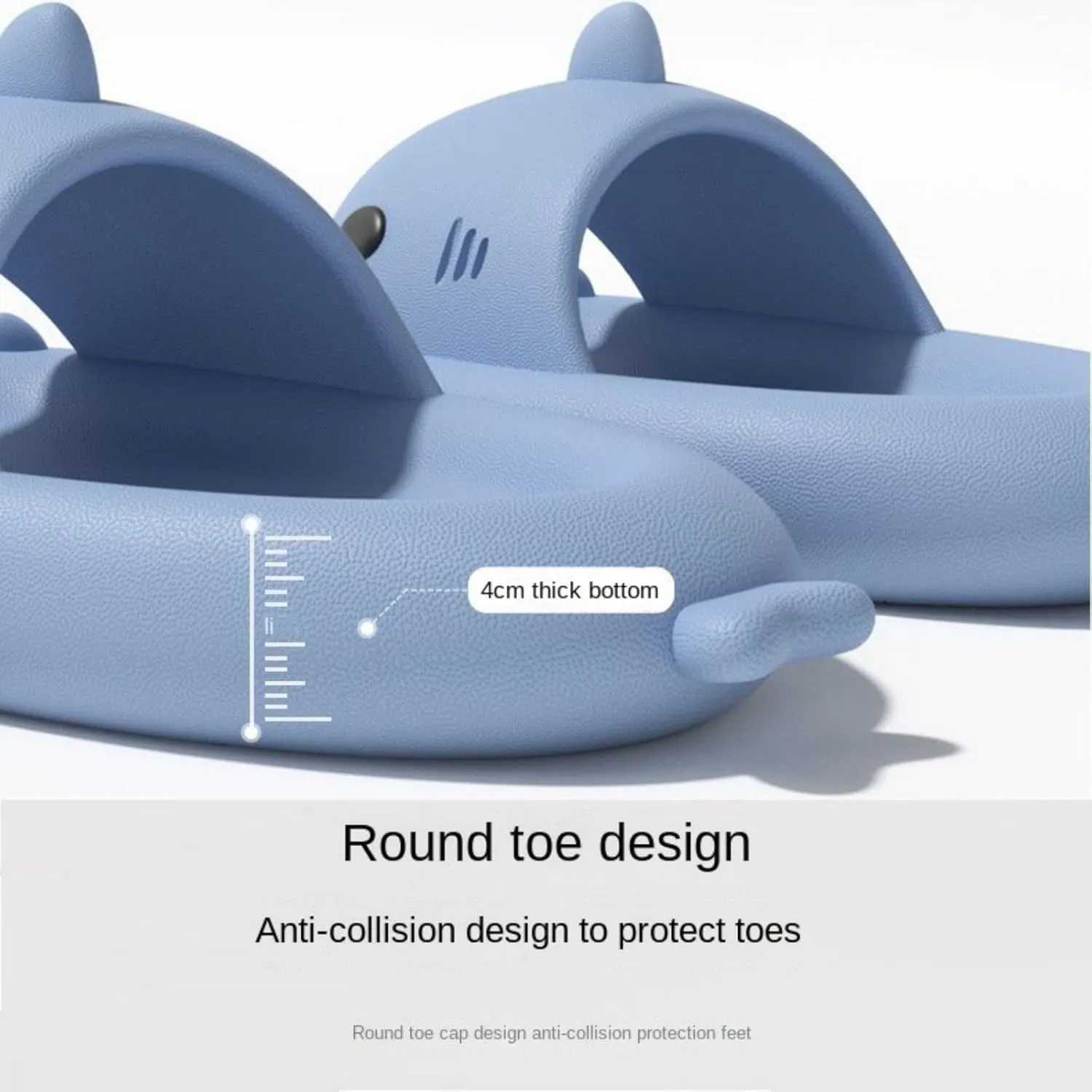 Shark Slides Shark Slippers for Adults and Children, Cute Cloud Pillow Slippers Funny Quick Drying Shower Shoes Shark Sandals Non Slip Slide Indoor Outdoor