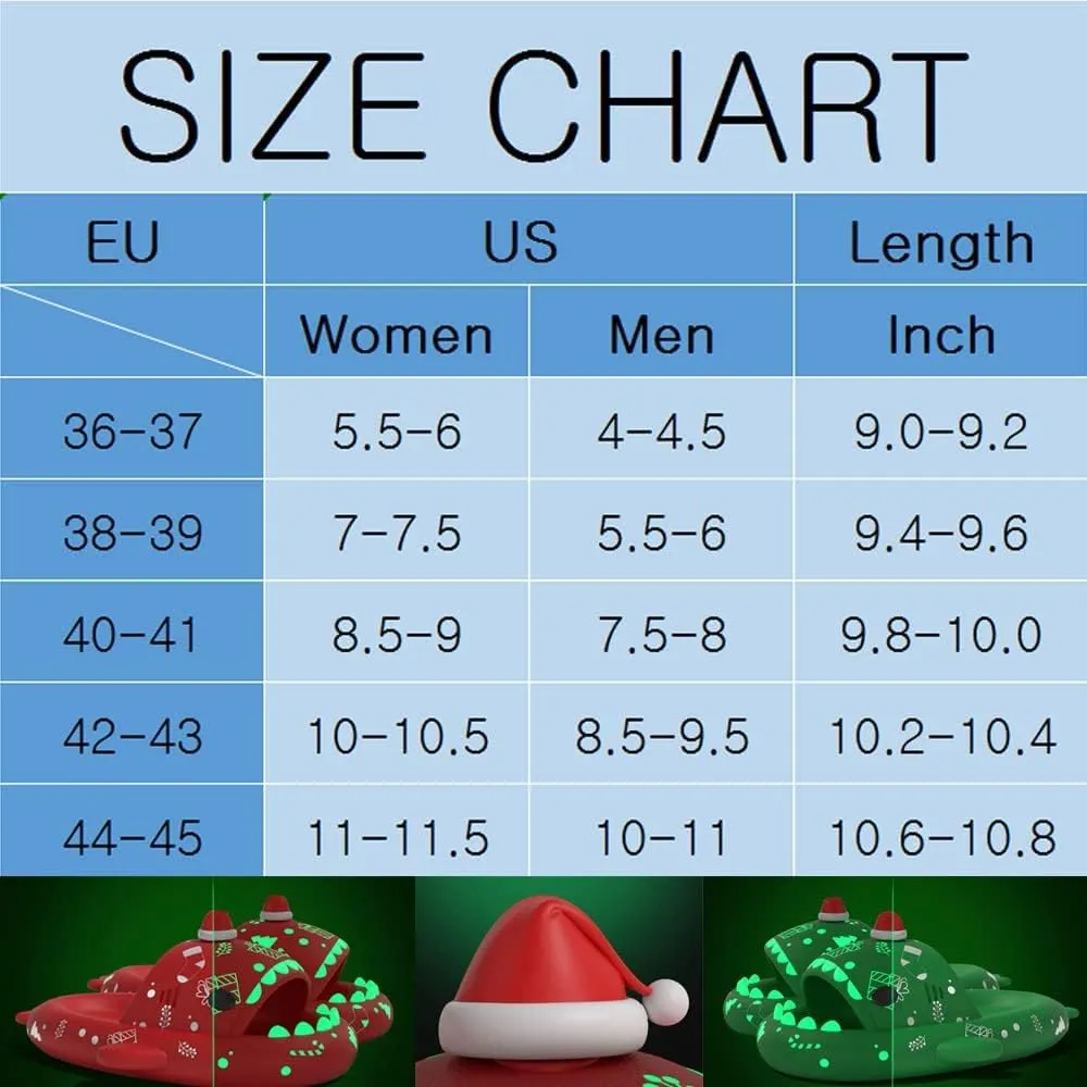 Sharklas Originales Shark Slides, Anti-Slip Christmas Halloween Shark Cloud Slippers, Shark Sandals For Women Men