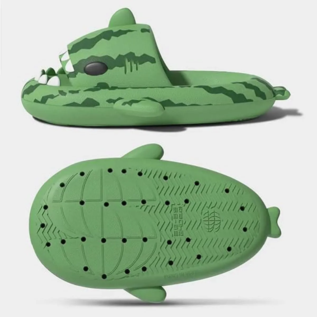 Sharklas Originales Shark Slides, Anti-Slip Panda Watermelon Heart Shark Cloud Slippers, Shark Sandals For Women Men
