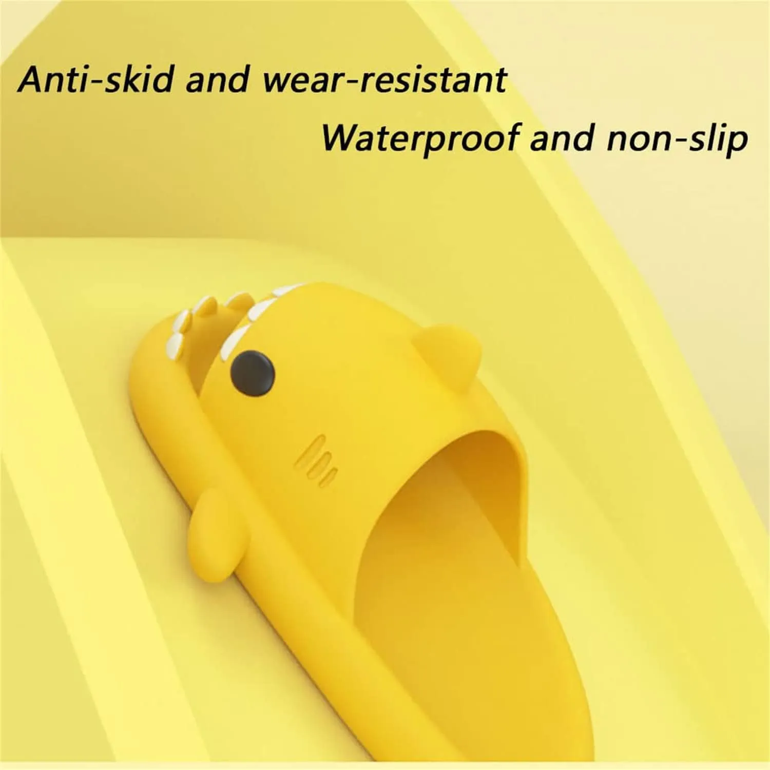 Sharky Chanclas, Cloud Shark Slides, 2023 Summer Anti-slip Unisex Cute Cartoon Shark Slippers Soft Beach Slippers