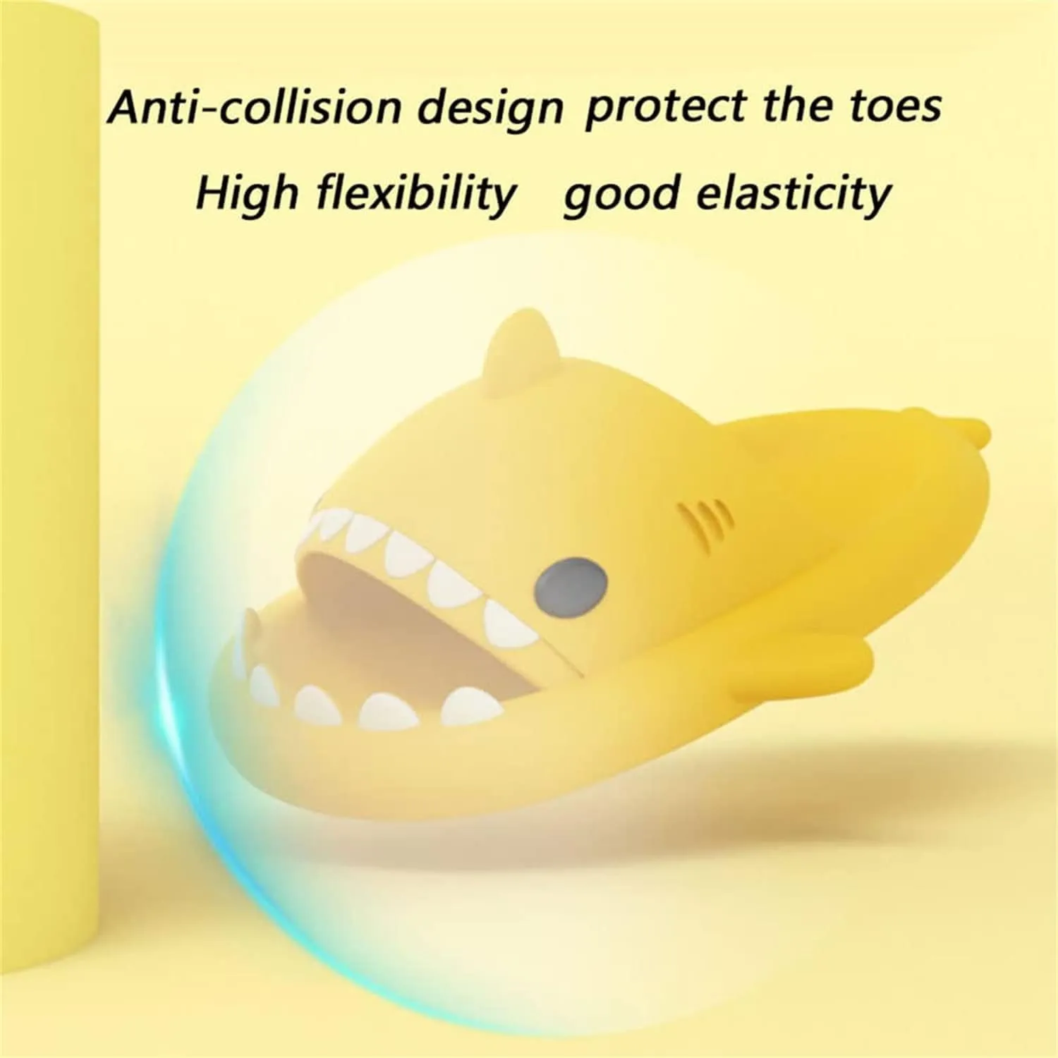 Sharky Chanclas, Cloud Shark Slides, 2023 Summer Anti-slip Unisex Cute Cartoon Shark Slippers Soft Beach Slippers