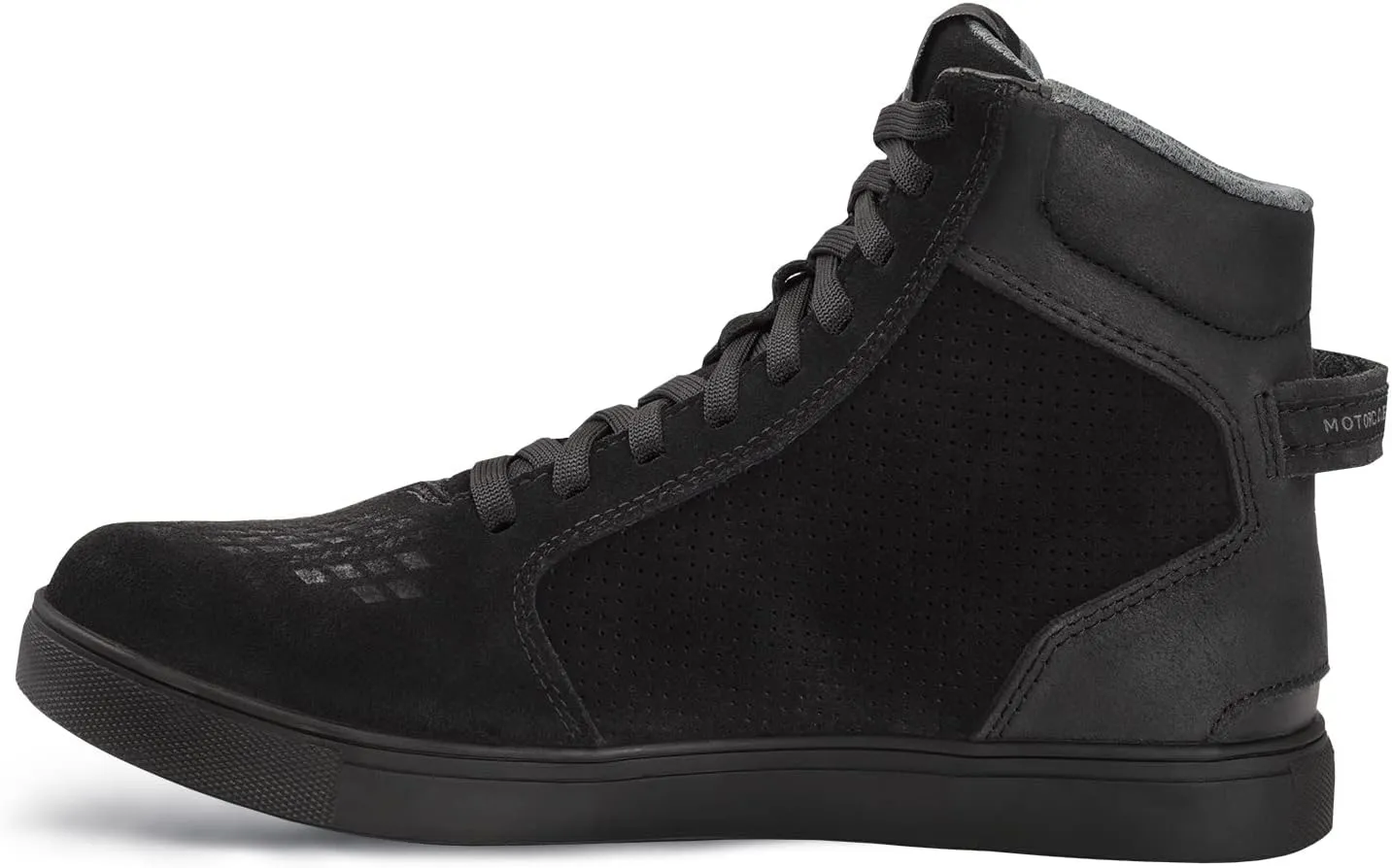 SHIMA SX-2 EVO Men's Motorcycle Shoes/Boots: Reinforced Leather, 4 Colors, TPU & ArmorPlus Ankle Safety, Breathable Suede & 3D Mesh, Anti-Slip Sole (Black, 13)