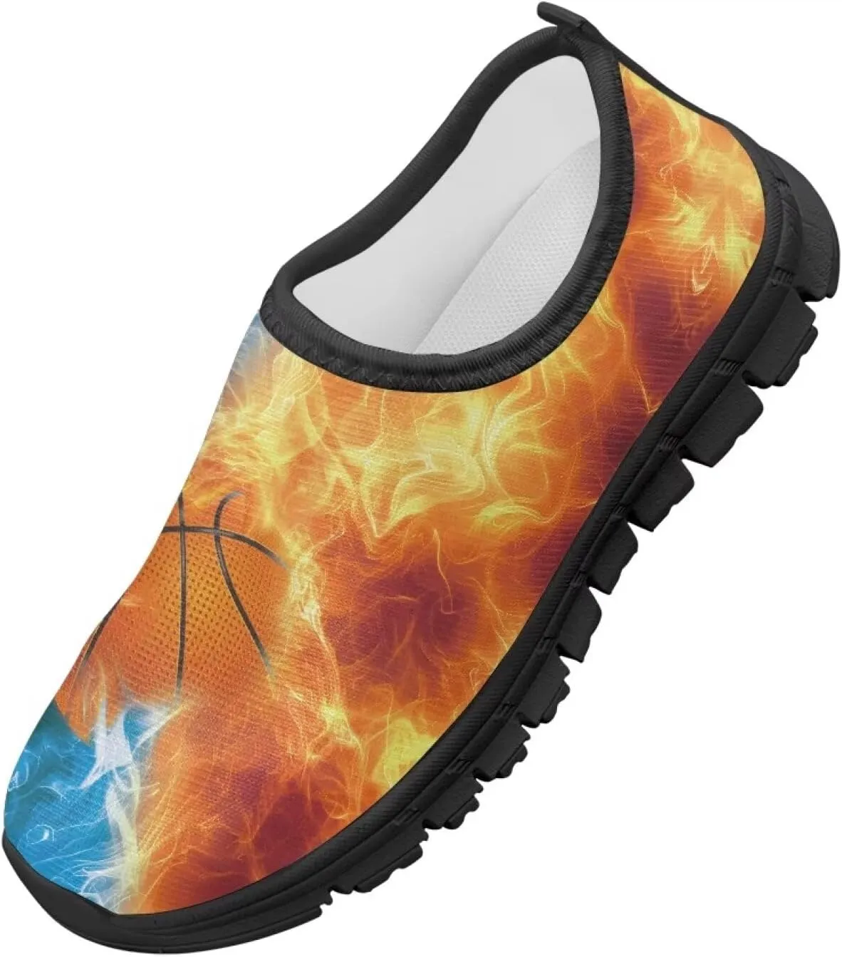 Slip On Sneakers Boys Sport Themed Kids Athletic Tennis Shoes