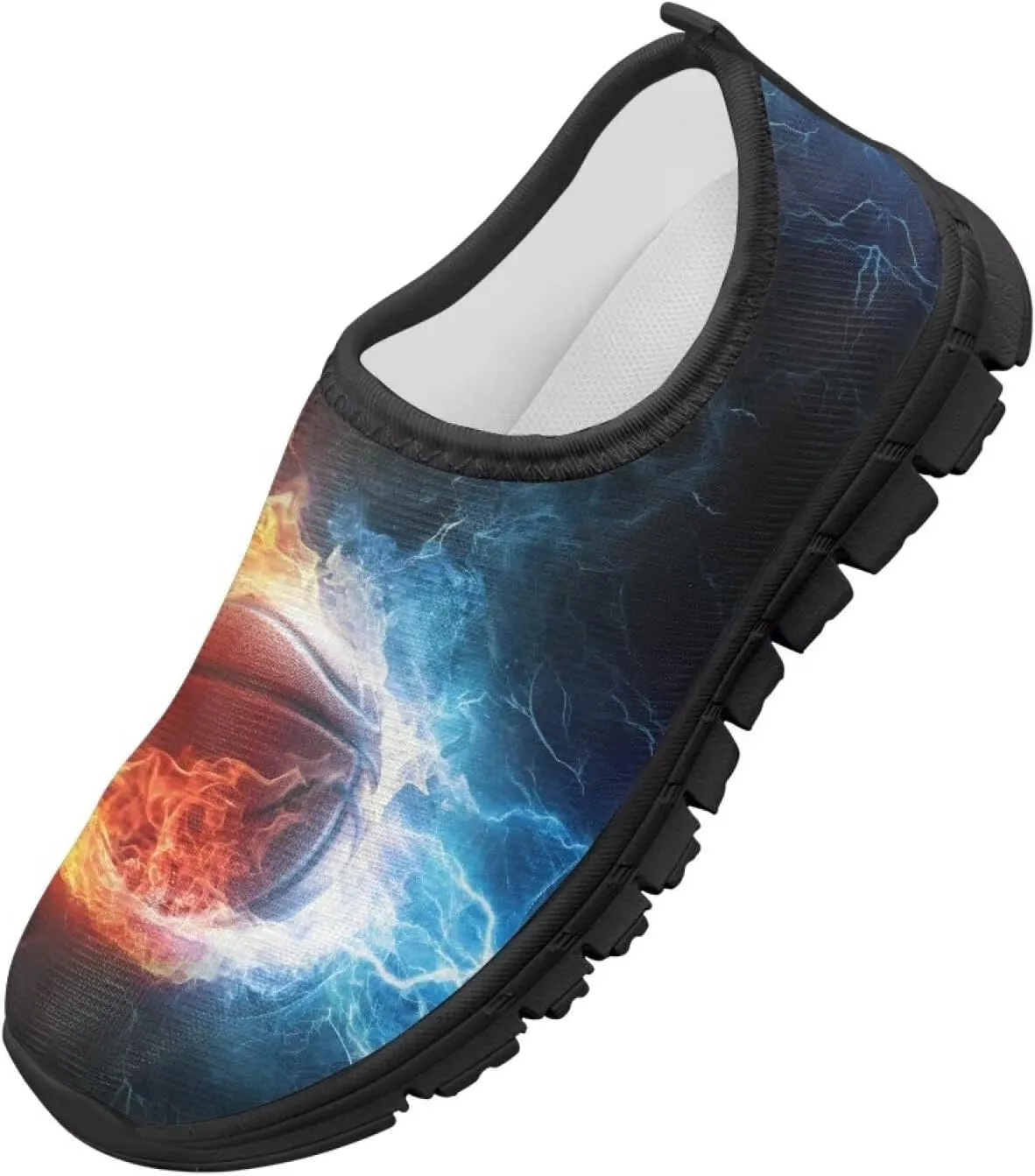 Slip On Sneakers Boys Sport Themed Kids Athletic Tennis Shoes