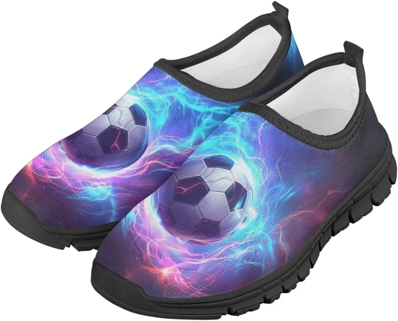 Slip On Sneakers Boys Sport Themed Kids Athletic Tennis Shoes