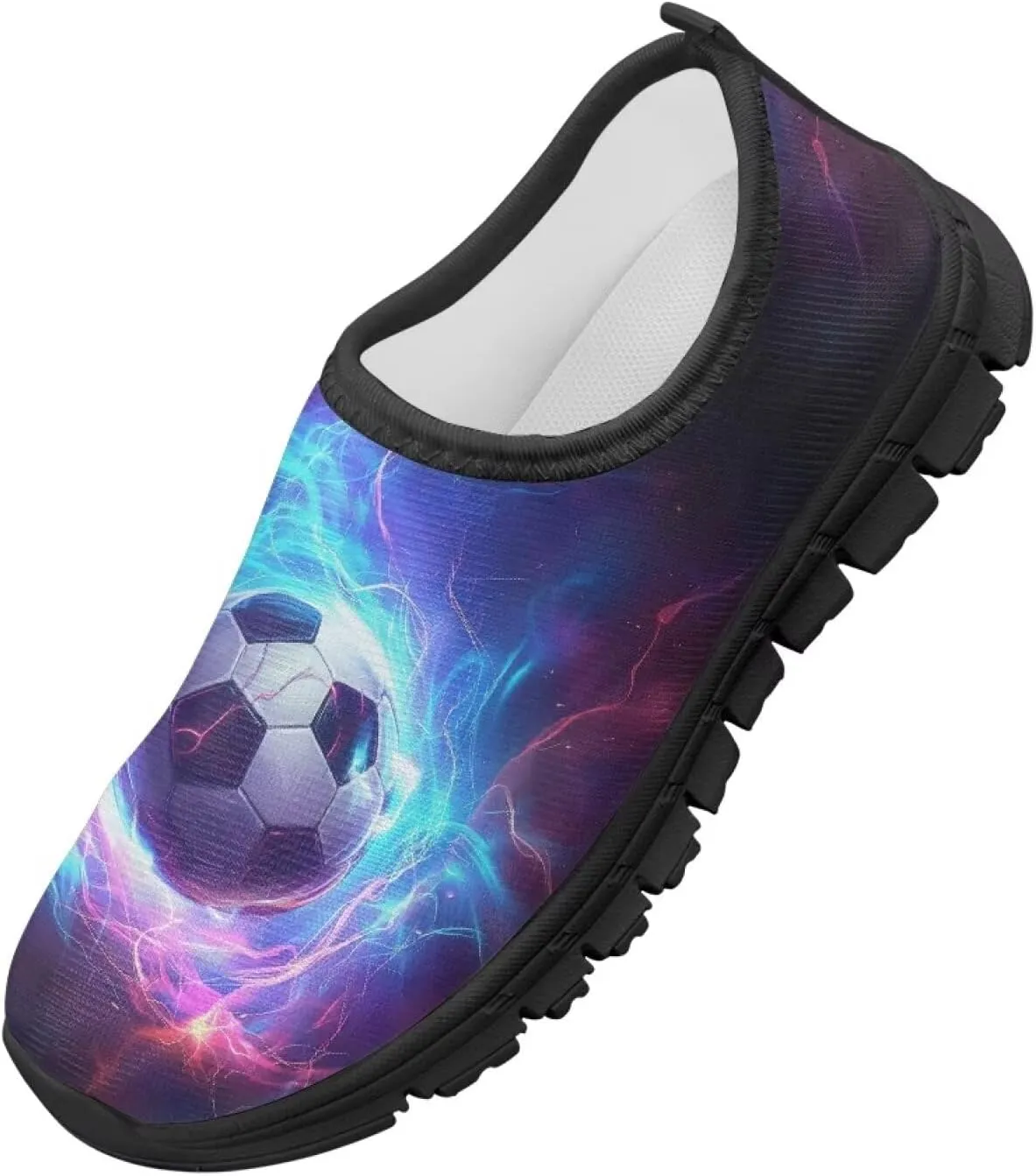 Slip On Sneakers Boys Sport Themed Kids Athletic Tennis Shoes