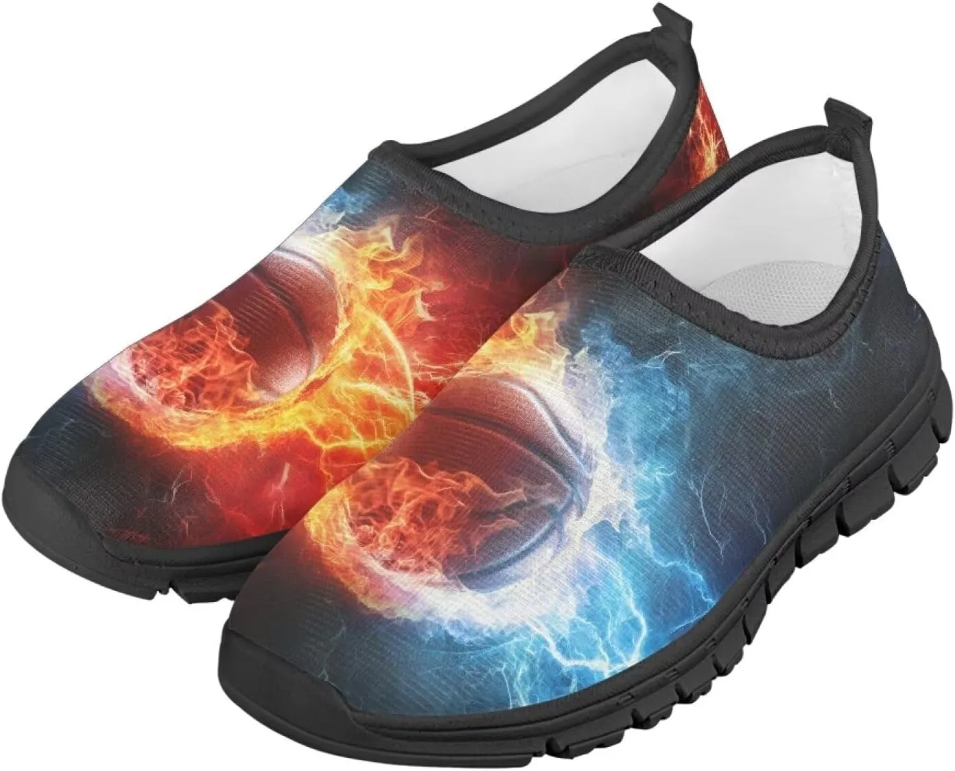Slip On Sneakers Boys Sport Themed Kids Athletic Tennis Shoes
