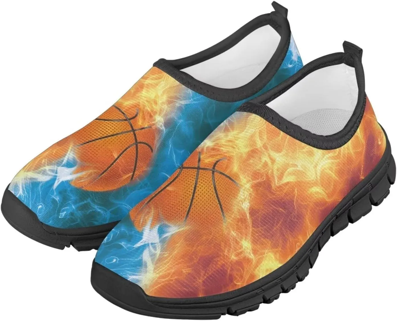 Slip On Sneakers Boys Sport Themed Kids Athletic Tennis Shoes