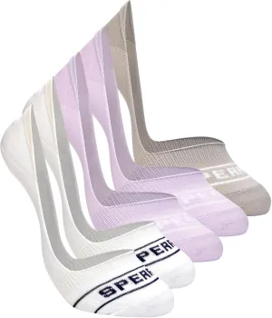 Sperry Women's 5-Pack No Show Sock Liners – Ultra Low Cut, Non-Slip Heel Grip, Soft Nylon, Invisible Socks for Sneakers