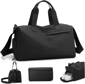 Sports Bag for Men and Women, Large Capacity Gym Bag with Shoe Compartment and Wet Pocket, Lightweight Travel Backpack for Fitness, Basketball, Travel Sports for Men