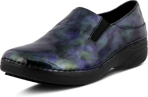 Spring Step Ferrara-Fog Slip-On Shoes for Women - Professional Work Shoes with Comfortable Round Toe - Lightweight, Durable Non Slip Ladies Casual Loafers with Removale Insole