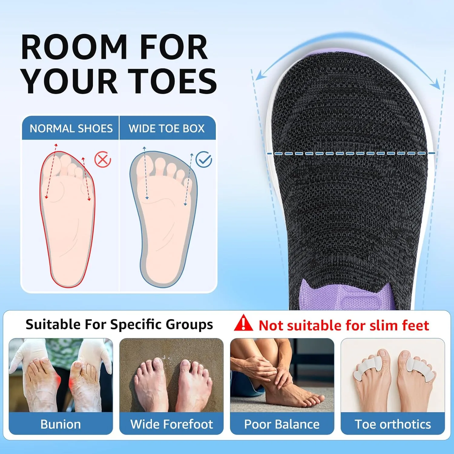 STQ Slip on Sneakers Women Walking Shoes with Arch Support Comfortable Non-Slip Nurse Shoes