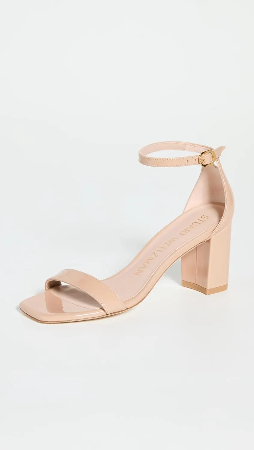 Stuart Weitzman Women's Nudistcurve 75 Block Sandals