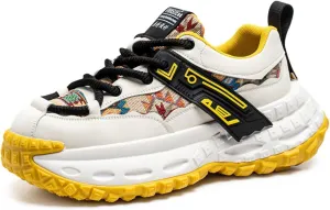 Stylish, Unique and Trendy Fashion Chunky Sneakers for Men - Men's Comfortable and Durable Athleisure Casual Shoes for Daily Commutes