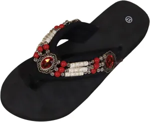 SuanlaTDS Women's Platform Sandals Flip Flops Beads Strap Thong Open Toe Thick Sole Wedge Summer Beach Shoes 2025 Comfortable Outdoor Walking Slip On Bohemian Dressy Wedges Slides Sandal