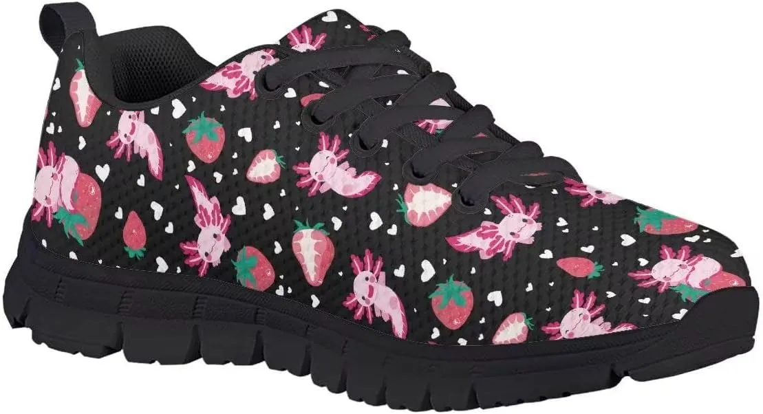 SYtrade Girls Athletic Shoes Kid's Lace-up Running Shoe Black Sole