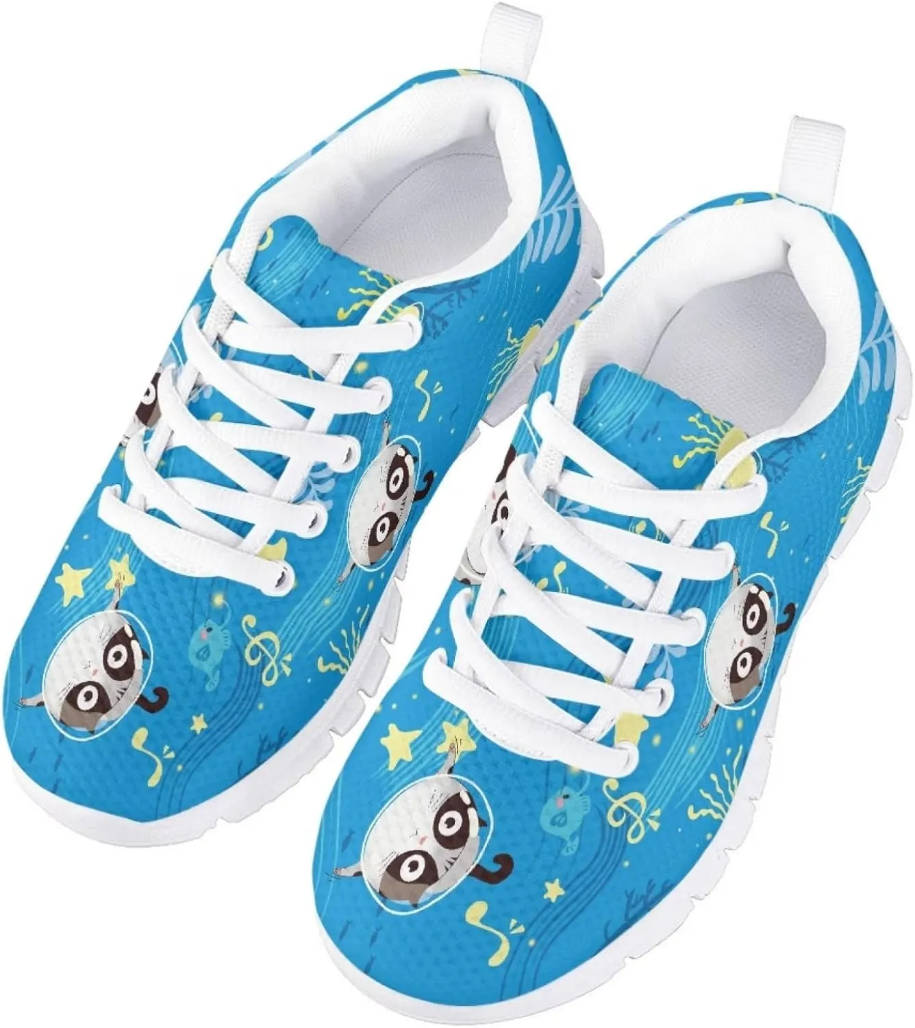 SYtrade Kids Girls Running Shoes Walking Sports Sneakers White Sole