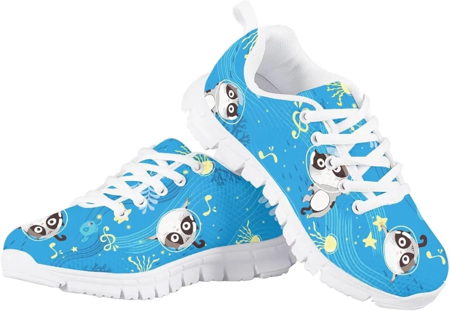 SYtrade Kids Girls Running Shoes Walking Sports Sneakers White Sole