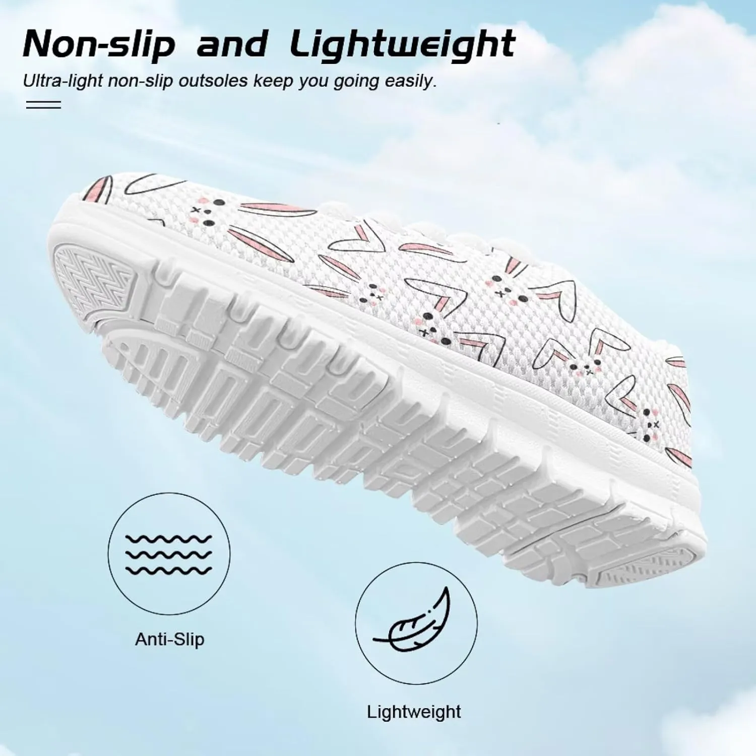 SYtrade Kids Spring Sneakers for Girls Lace-up Running Tennis Shoes White Sole