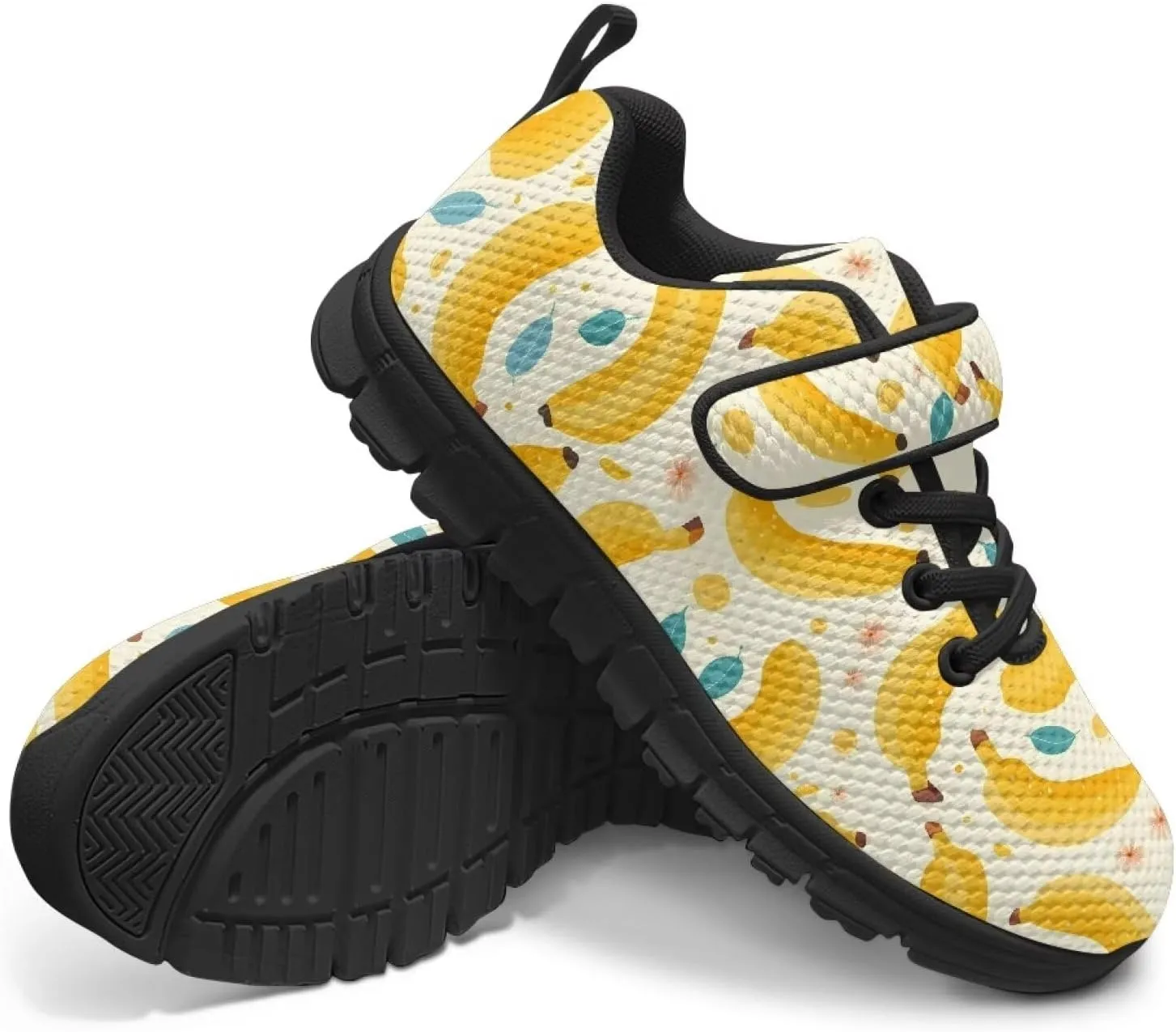 Tennis Shoes for Boys Girls Slip On Strap Athletic Running Shoes Sneaker Wide Barefoot School Sneakers for Children/Big Kids/Toddler US 11-15