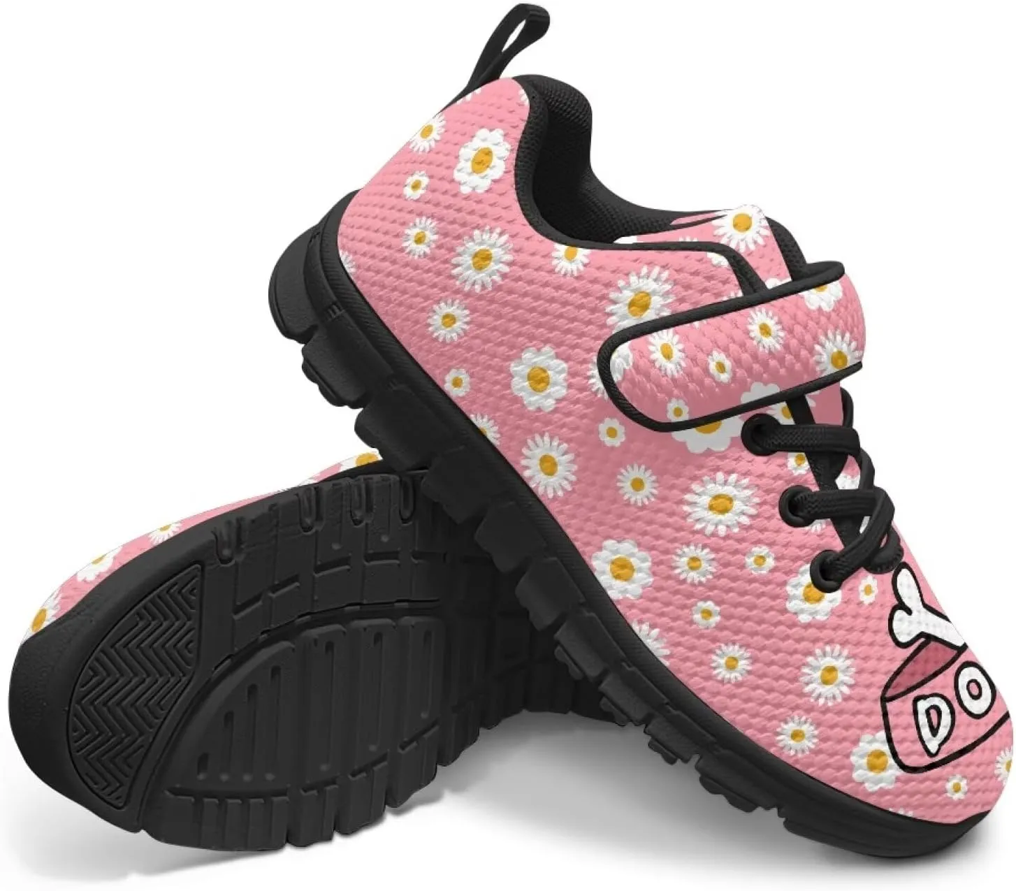 Tennis Shoes for Boys Girls Slip On Strap Athletic Running Shoes Sneaker Wide Barefoot School Sneakers for Children/Big Kids/Toddler US 11-15