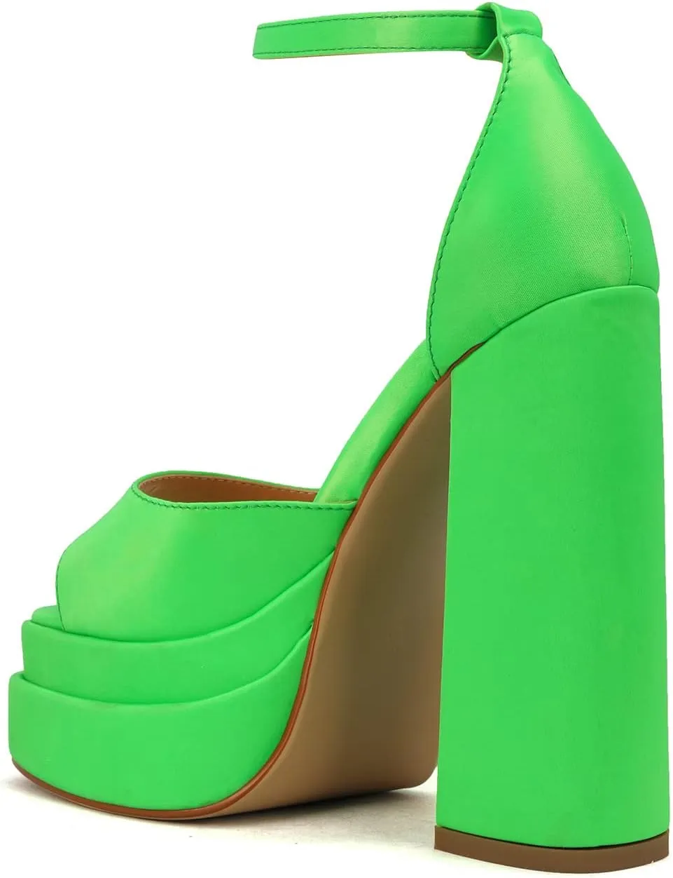 THESHY Womens Platform Ankle Strap Sandals Open Toe Wedge Chunky High Block Heels Fashion Dress Sandal for Women