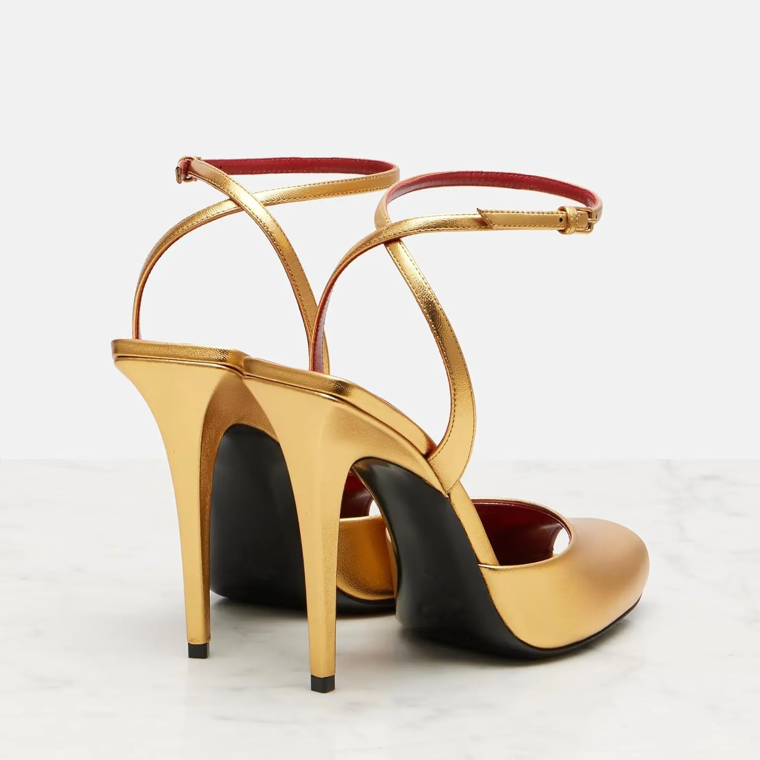 THESHY Womens Sandals Square Open Toe Stiletto High Heels Leather Ankle Strap Sandals Peep Toe Backless Buckle Dress Party Fashion Shoes for Women