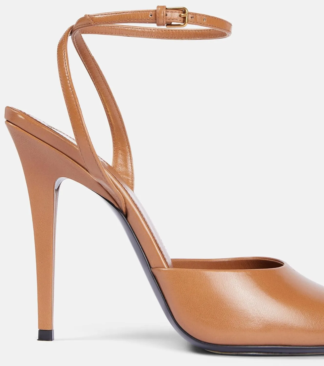 THESHY Womens Sandals Square Open Toe Stiletto High Heels Leather Ankle Strap Sandals Peep Toe Backless Buckle Dress Party Fashion Shoes for Women