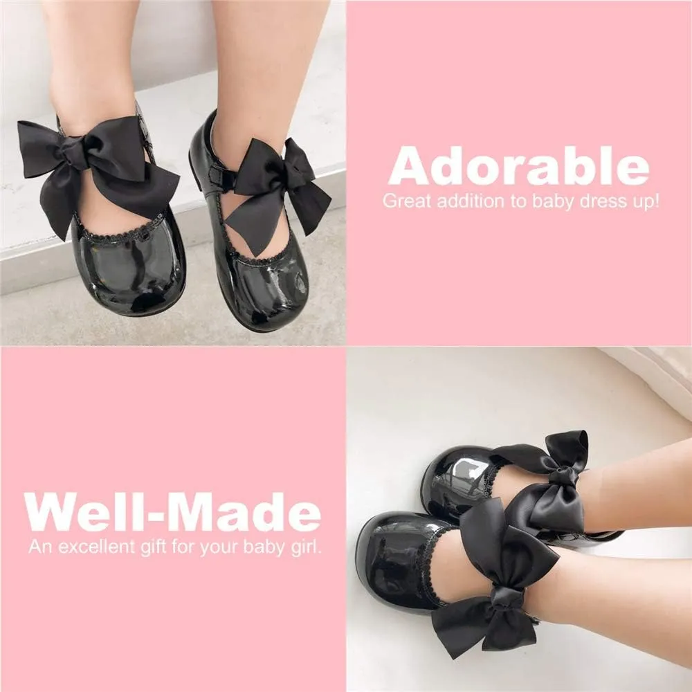 Timatego Toddler Baby Girls Dress Shoes Ballet Sparkle Wedding Party Princess Mary Jane Ballerina Flats Shoes for Girls