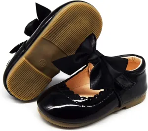 Timatego Toddler Baby Girls Dress Shoes Ballet Sparkle Wedding Party Princess Mary Jane Ballerina Flats Shoes for Girls