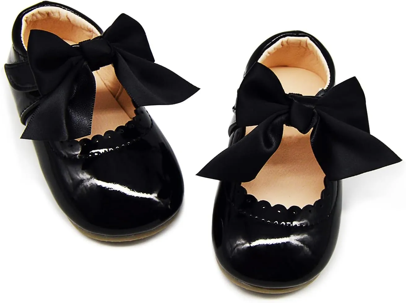 Timatego Toddler Baby Girls Dress Shoes Ballet Sparkle Wedding Party Princess Mary Jane Ballerina Flats Shoes for Girls