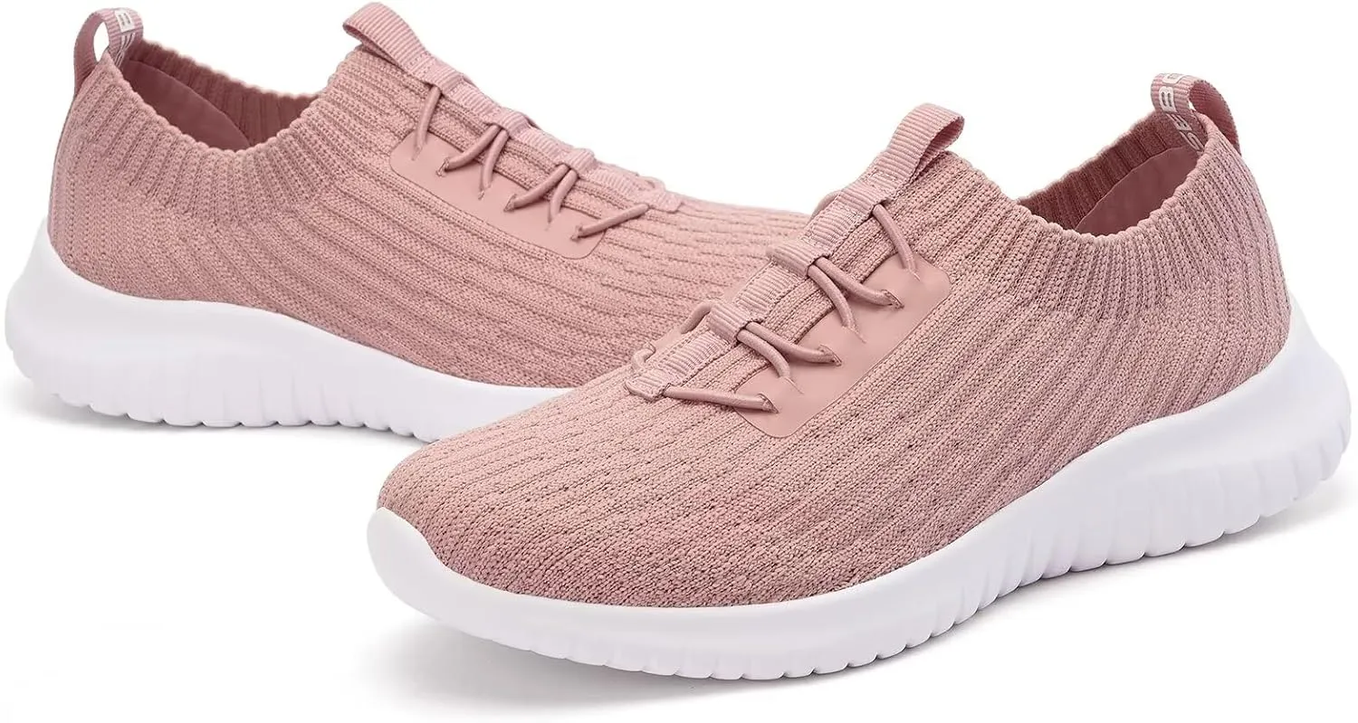 TIOSEBON Women's Lightweight Walking Shoes Breathable Casual Running Slip-On Sneakers