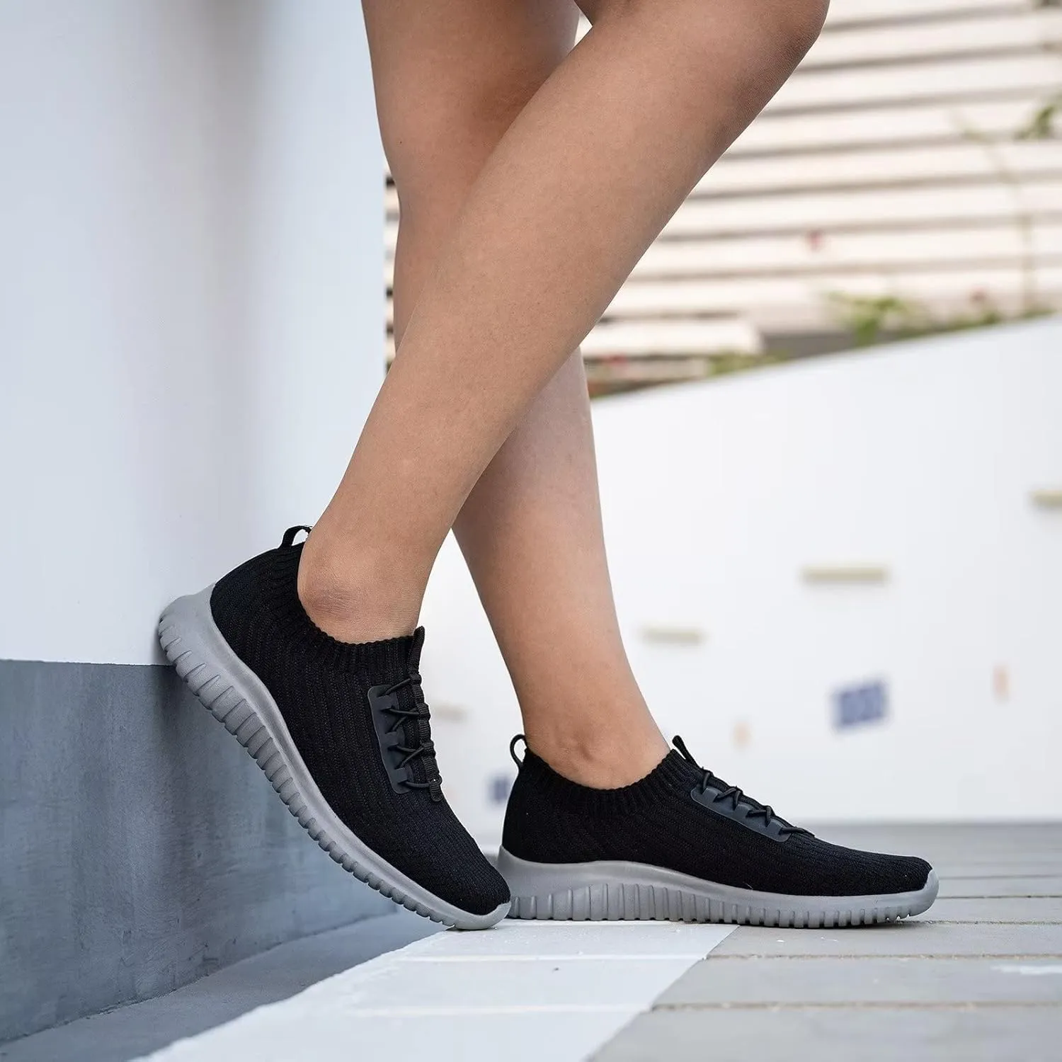 TIOSEBON Women's Slip On Walking Shoes Lightweight Casual Running Sneakers