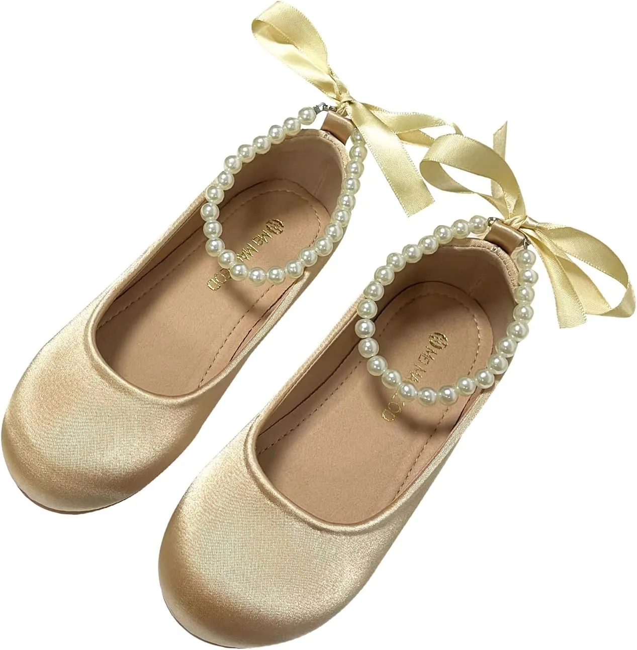 Toddler Flower Girl's Dress Shoes Mary Jane Ballet Shoes for Party,School, Birthday,Performance,Wedding