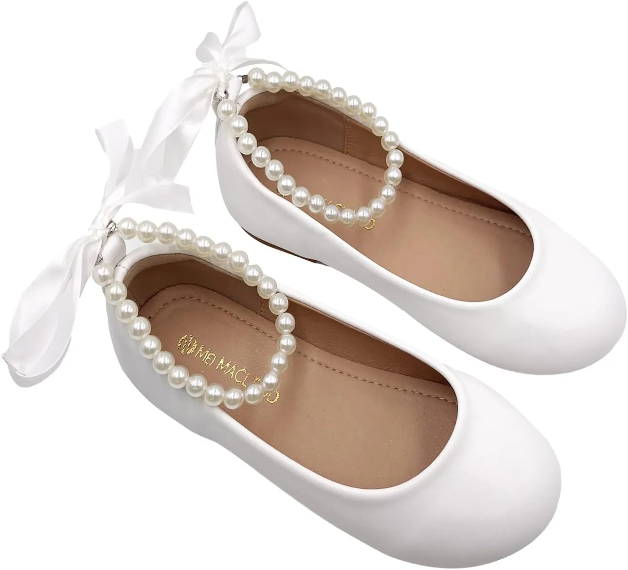 Toddler Flower Girl's Dress Shoes Mary Jane Ballet Shoes for Party,School, Birthday,Performance,Wedding