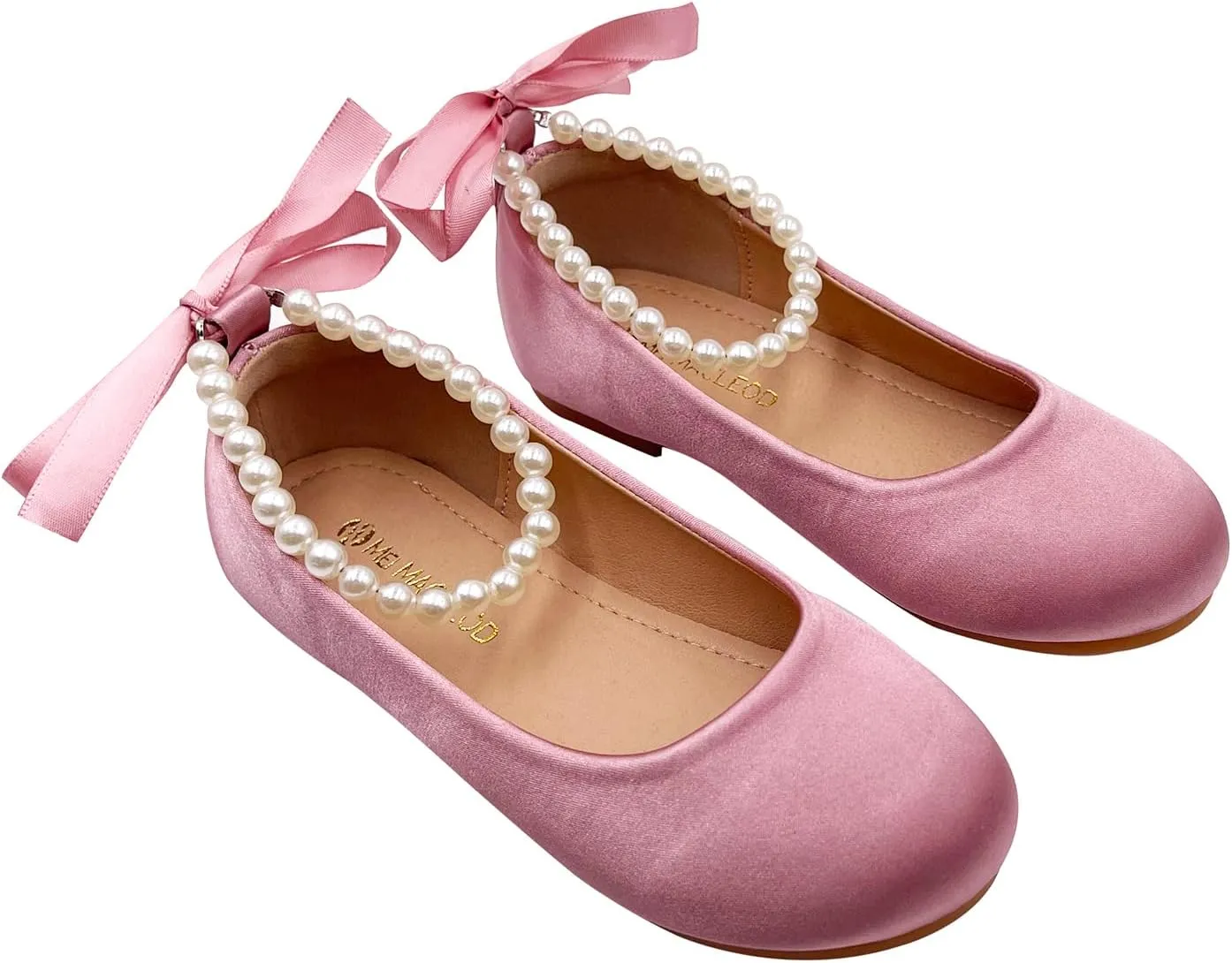 Toddler Flower Girl's Dress Shoes Mary Jane Ballet Shoes for Party,School, Birthday,Performance,Wedding