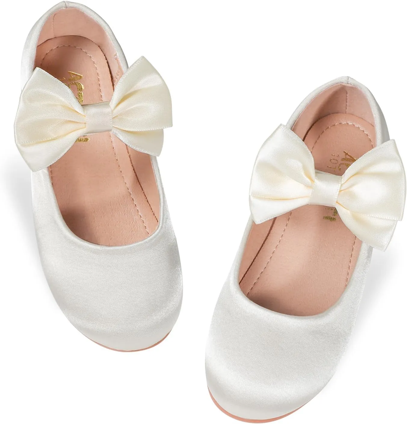 Toddler Girl Dress Shoes Flower Girl Bowknot Mary Jane Ballet Flats Wedding Party School Communion Princess Shoes