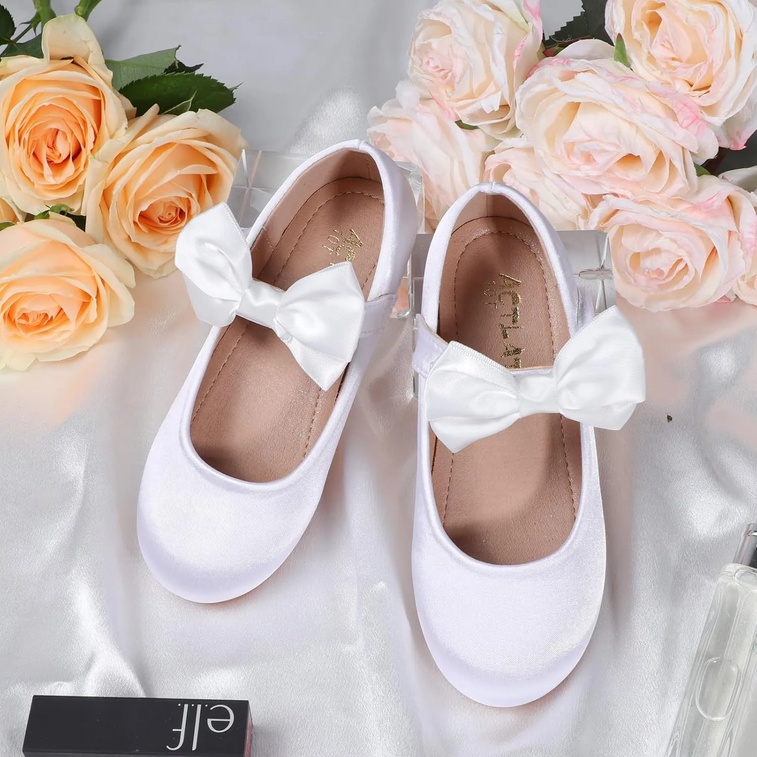 Toddler Girl Dress Shoes Flower Girl Bowknot Mary Jane Ballet Flats Wedding Party School Communion Princess Shoes