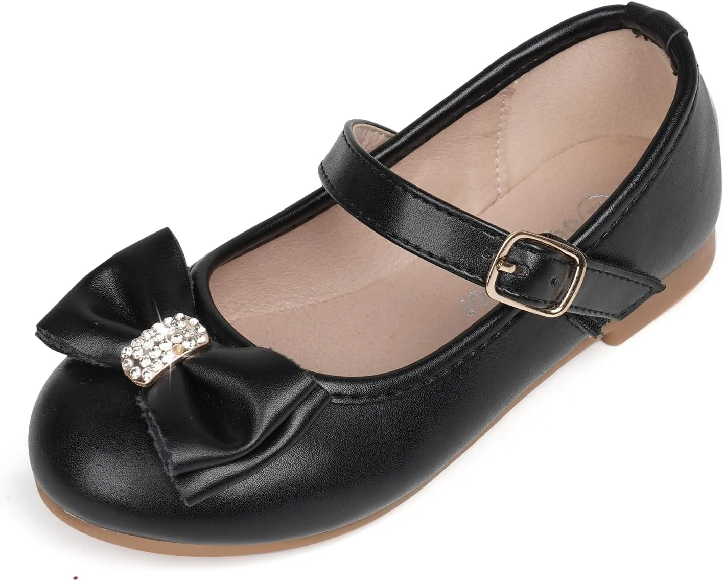 Toddler Girls Flats Mary Jane Shoes Flower Girl Dress Shoes School Wedding Party Ballet Flats for Little Kids