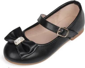 Toddler Girls Flats Mary Jane Shoes Flower Girl Dress Shoes School Wedding Party Ballet Flats for Little Kids