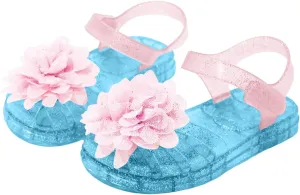 Toddler Girls Jelly Sandals Flower Closed Toe Princess Flat Summer Dress Shoes Fisherman Gladiator Water Beach Flat Sandals