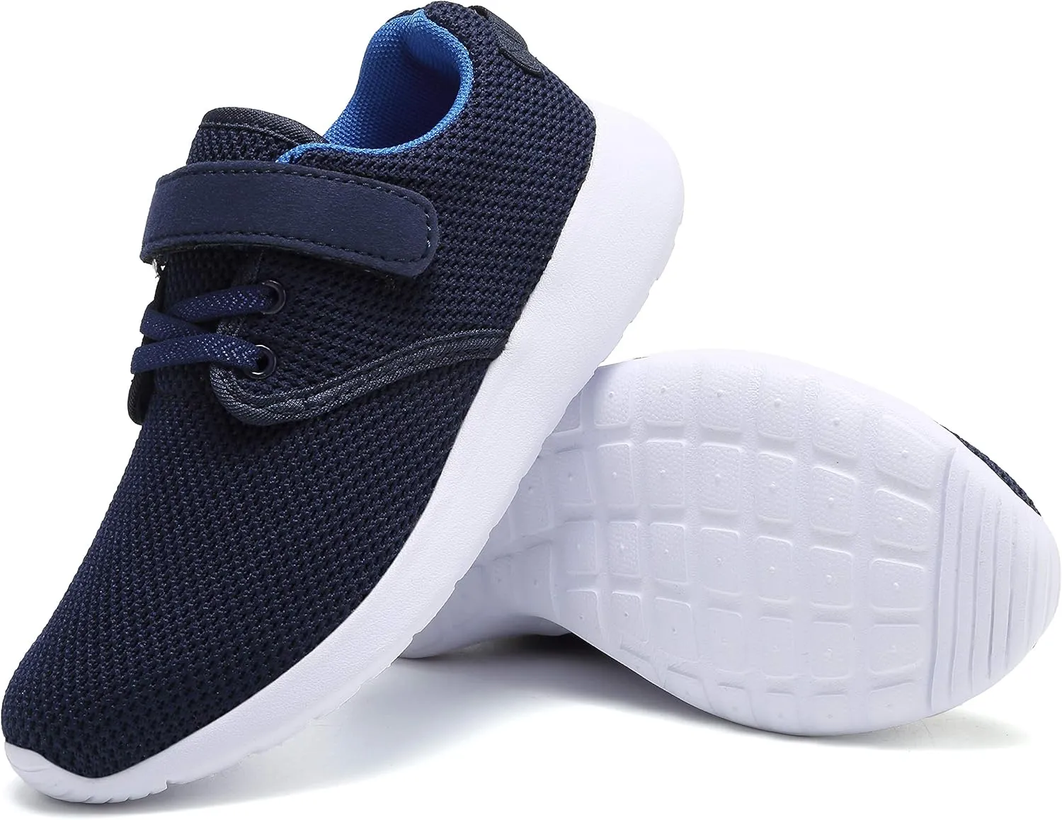 TOEDNNQI Boys Girls Sneakers Kids Lightweight Breathable Strap Athletic Running Shoes for Toddler/Little Kid/Big Kid