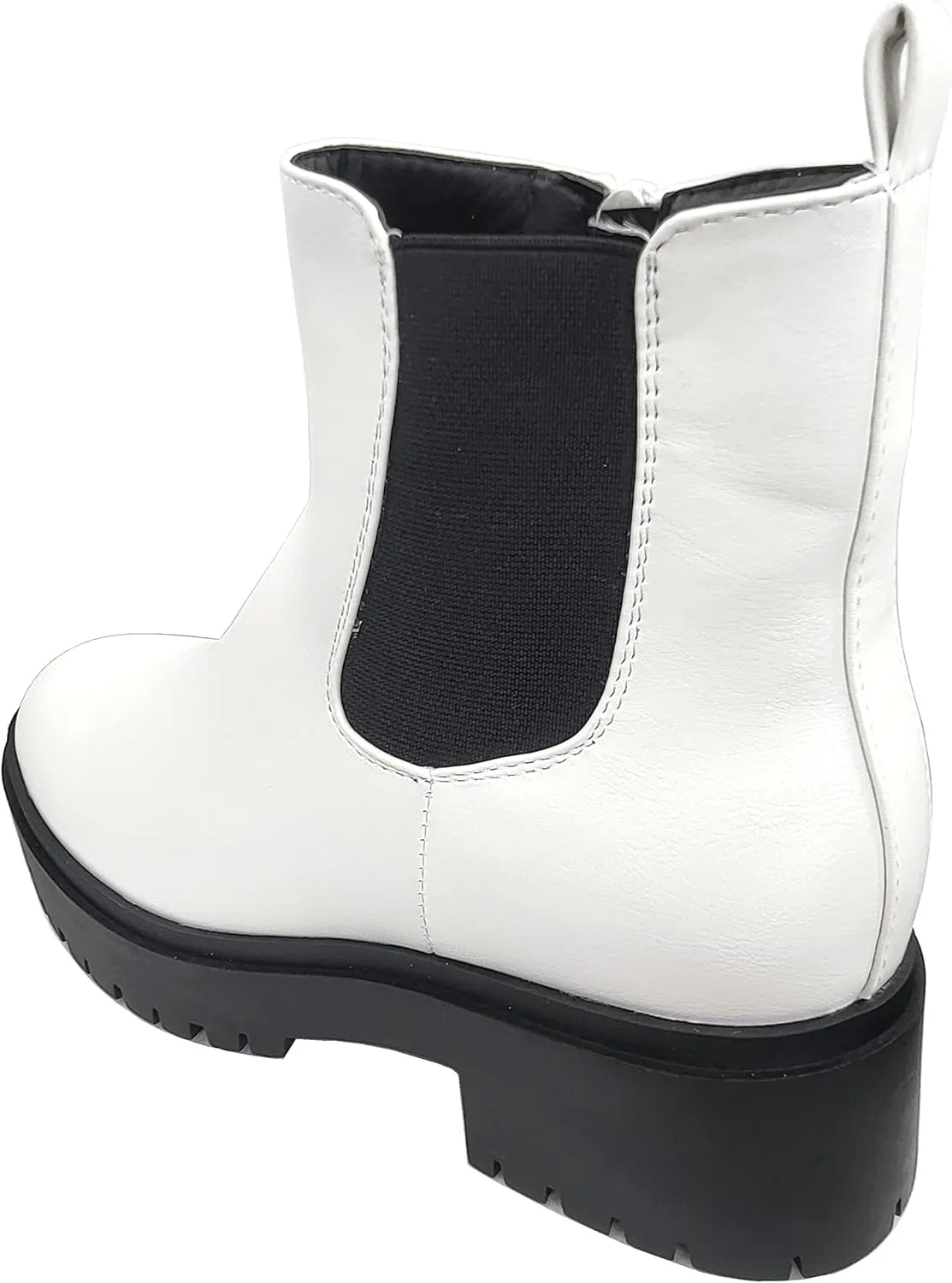 TOP Moda Womens Chelsea Ankle Boot Platform with Chunky Heel
