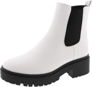 TOP Moda Womens Chelsea Ankle Boot Platform with Chunky Heel